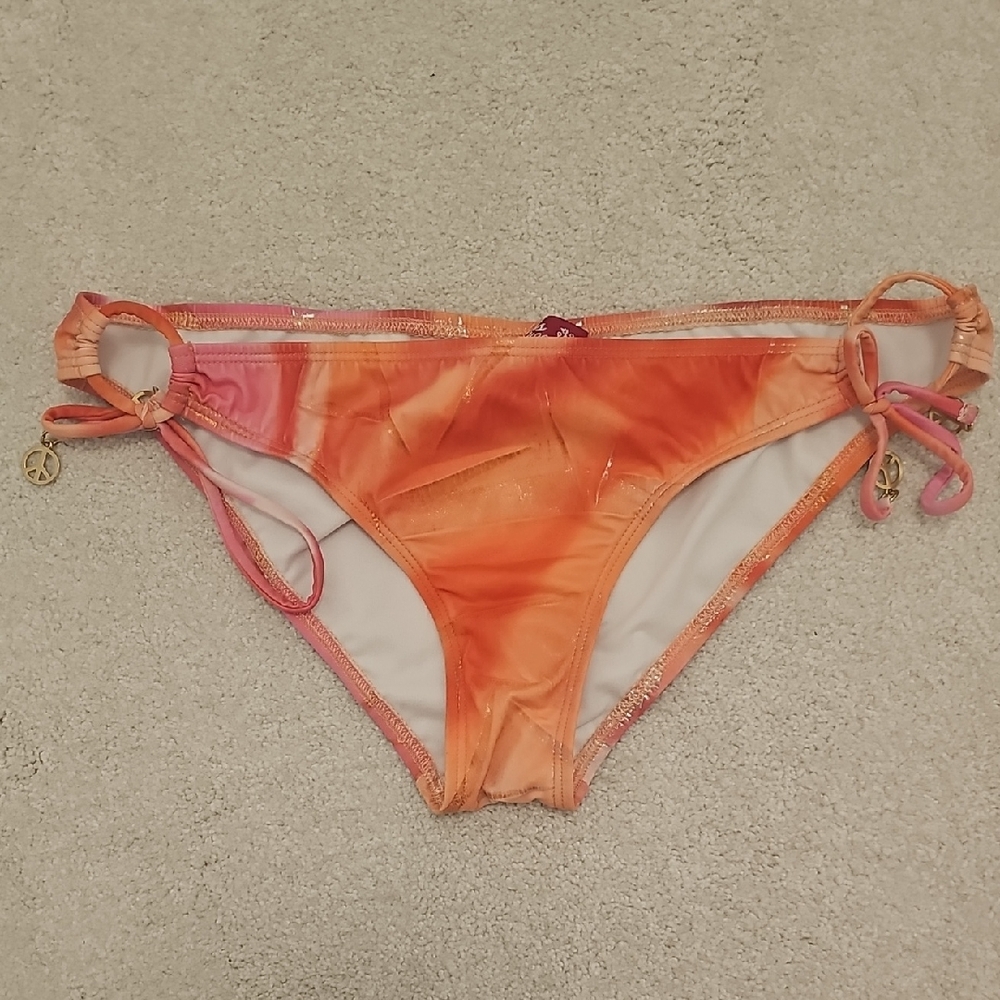 Guess Vibrant Orange Bikini Bottom Size M